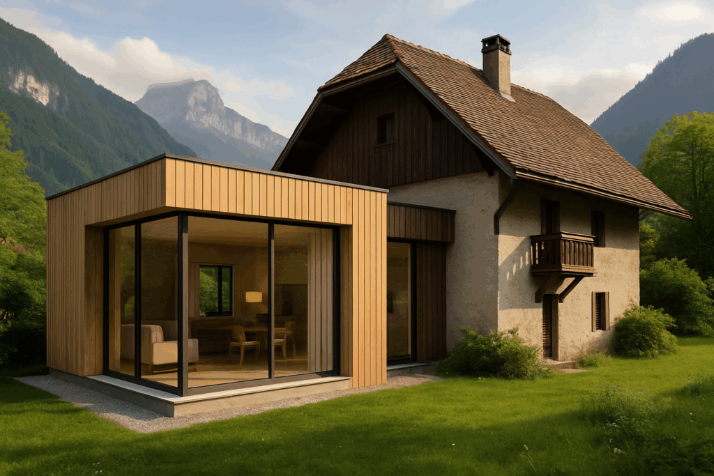 Extension maison Savoie près d'Annecy