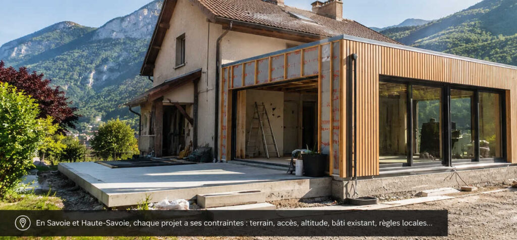 contraintes projet propres à la Savoie et la Haute-Savoie